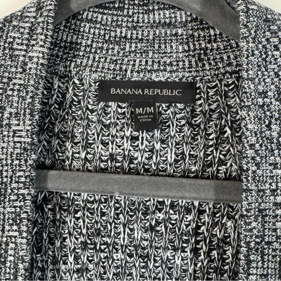 Banana Republic Knitted Gray Open Front Cardigan Merino Wool Blend Size Medium - Picture 5 of 13